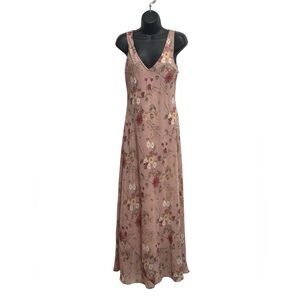 Alyn Paige vintage Floral Blush Maxi Dress